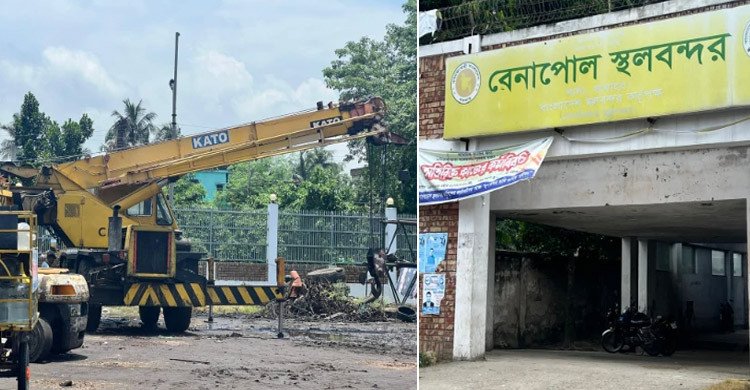 বেনাপোল বন্দরে ক্রেন-ফর্কলিফট সংকট, ব্যাহত হচ্ছে আমদানি-রফতানি বাণিজ্য
